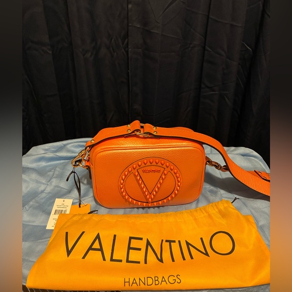 Valentino Vibrant Orange Crossbody Bag - Picture 3 of 14